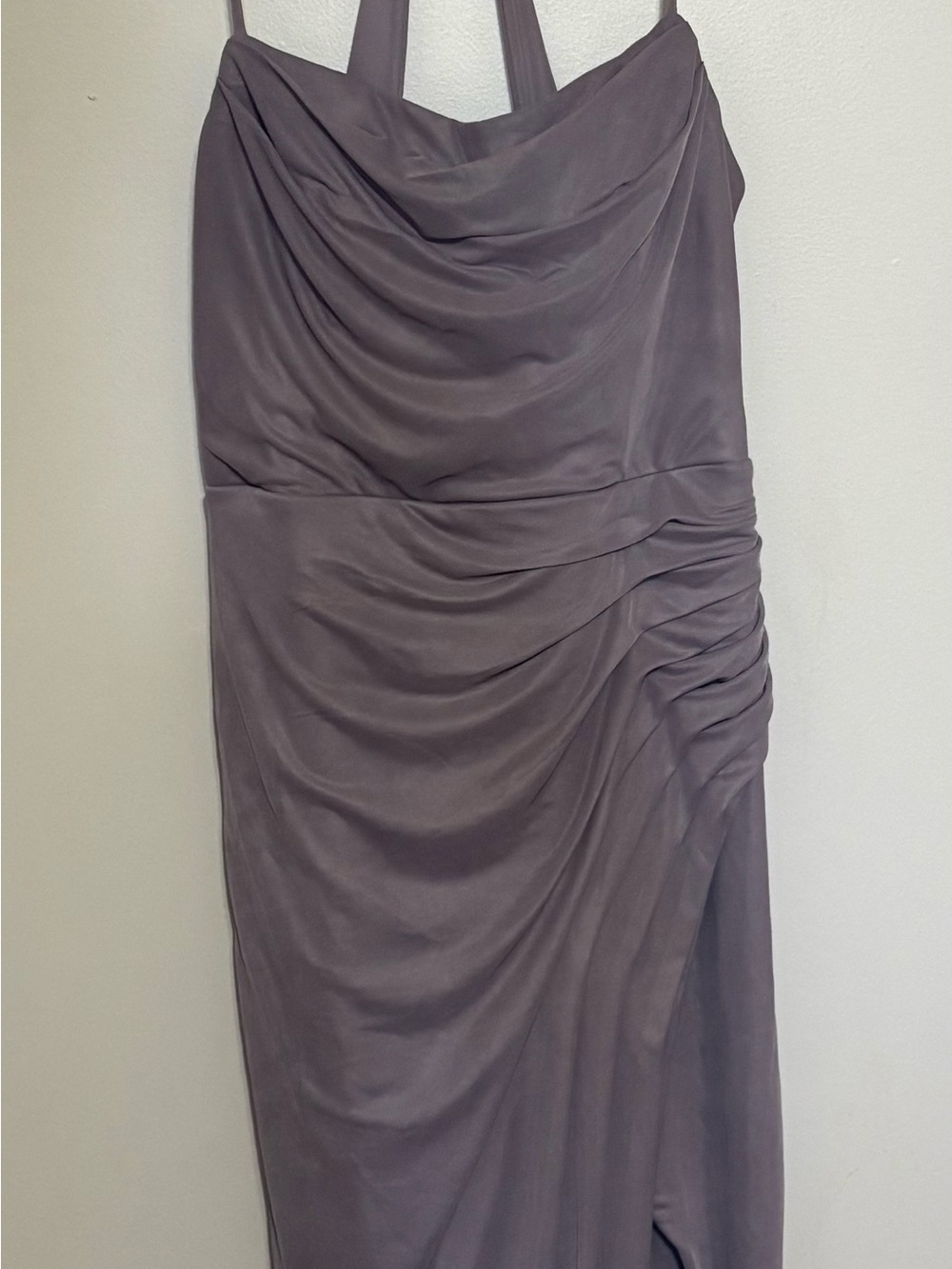Azazie Dusk Deandra Draped Maxi Dress